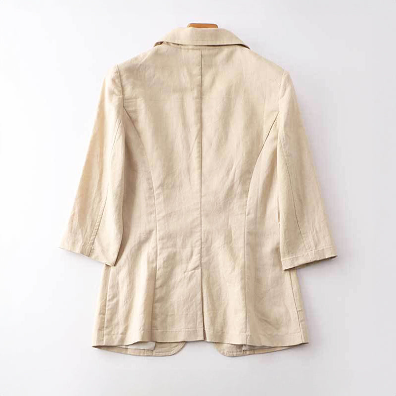 Amelie Fleur Florence Linen Blazer
