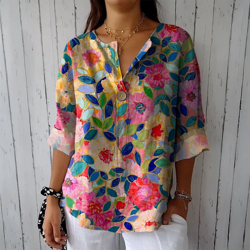 Amelie Fleur Pop Nouveau Blouse