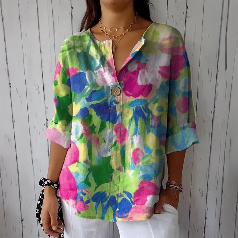 Amelie Fleur Pop Nouveau Blouse