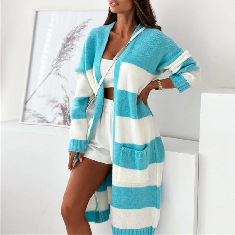 Camille Martin Relaxed Striped Cardigan