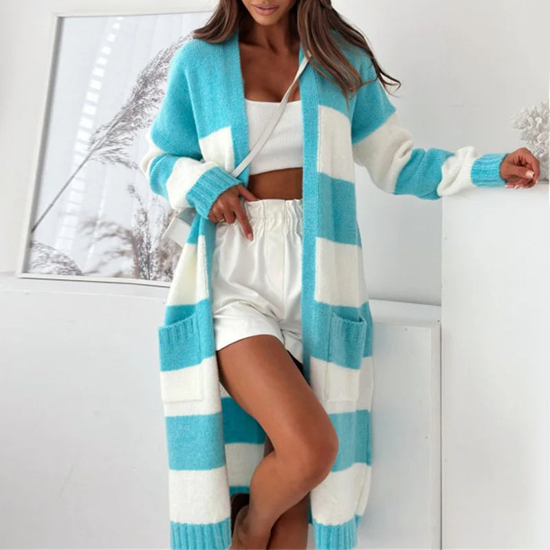 Camille Martin Relaxed Striped Cardigan