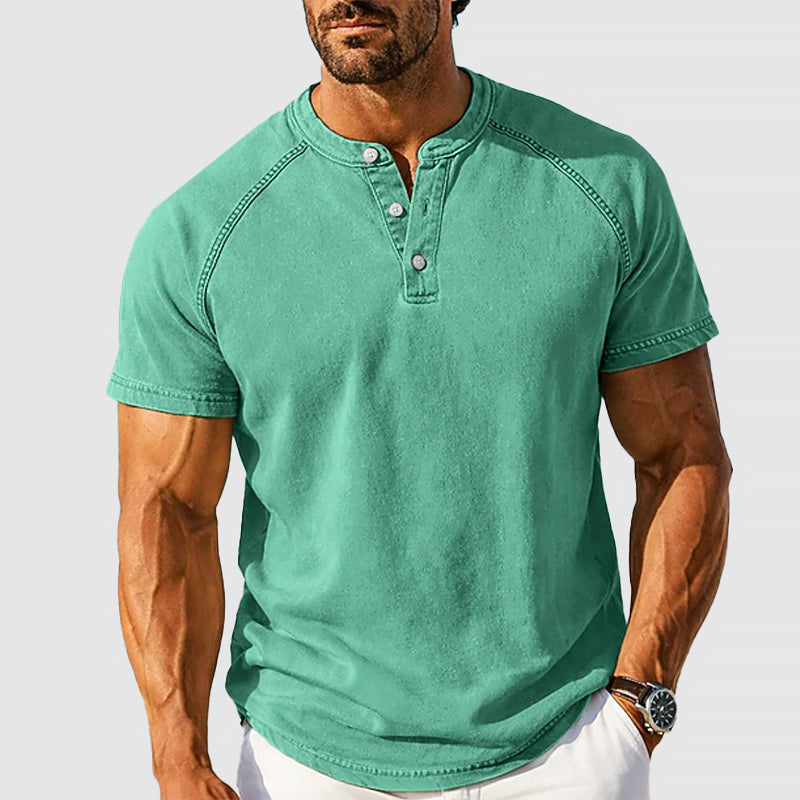 Jack Washington Cotton Henley T-Shirt