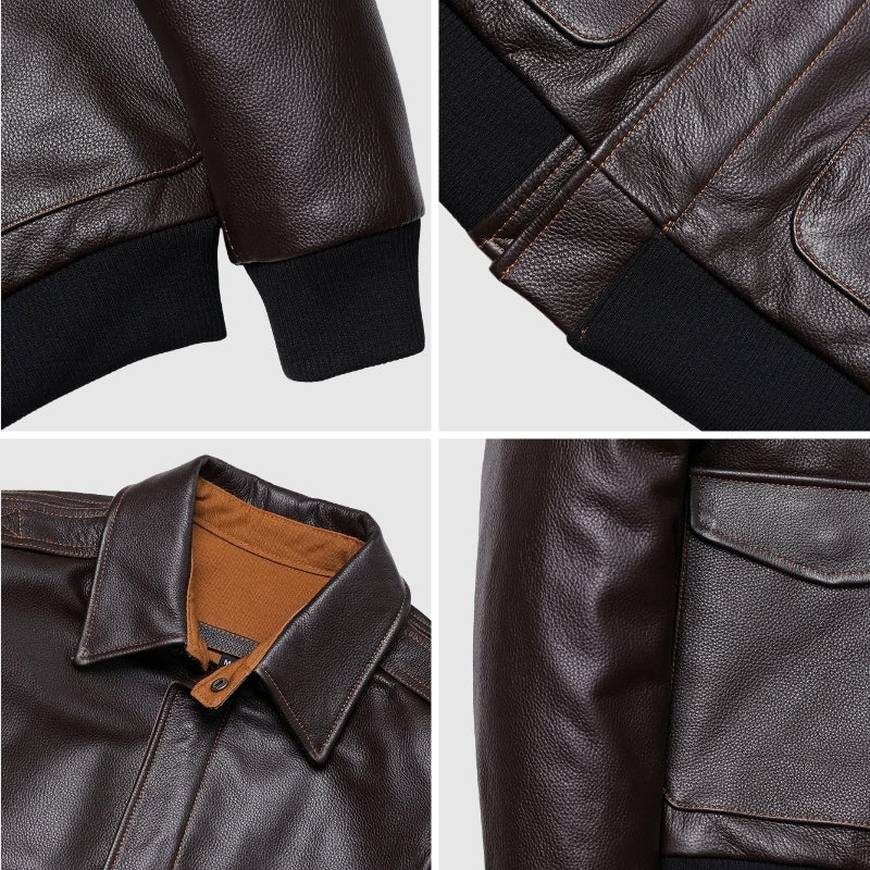 Jack Washington Aviator Leather Jacket