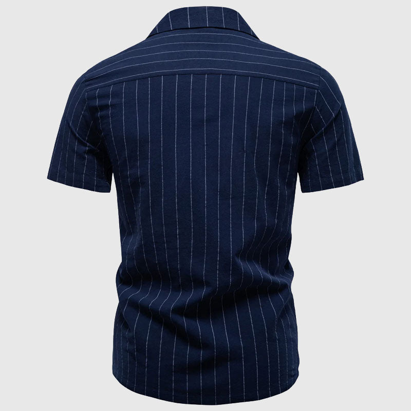 Jack Washington Short Sleeve Pinstripe Shirt