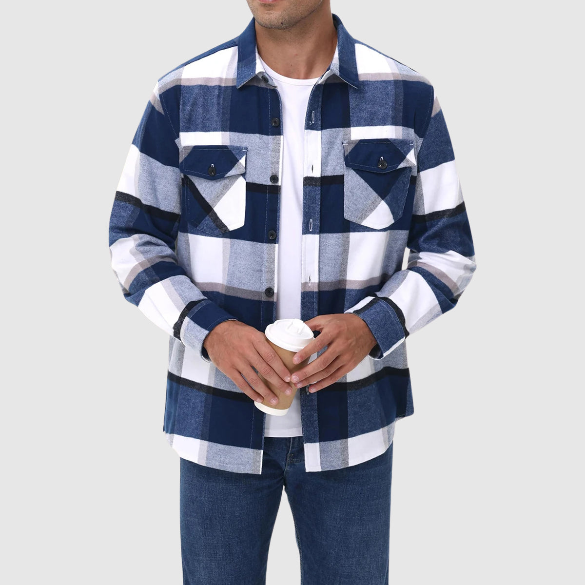 James Scott Metro Check Flannel Shirt
