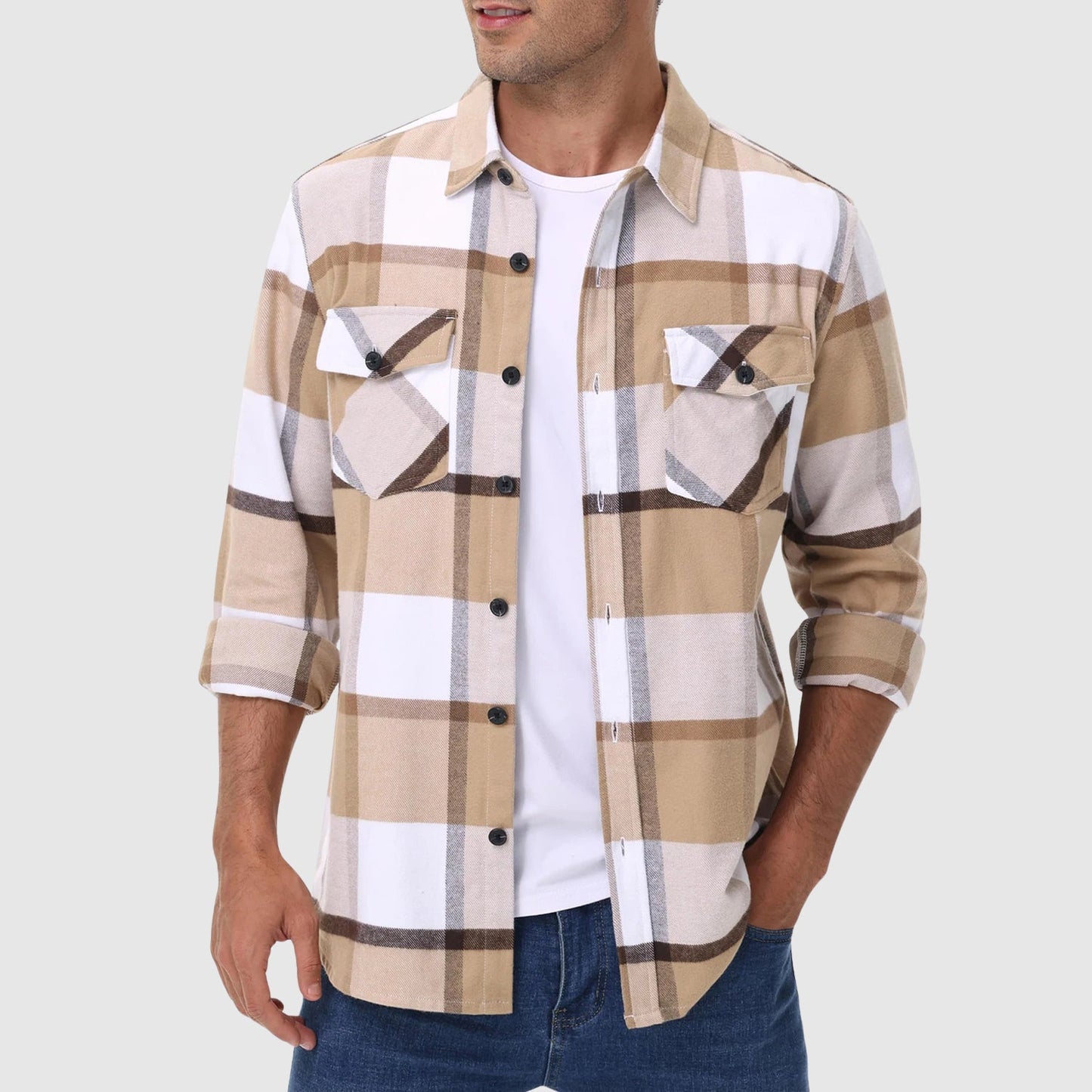 James Scott Metro Check Flannel Shirt