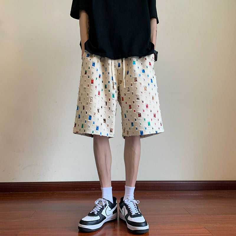 James Scott Neon Glitch Shorts