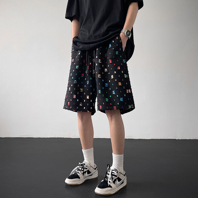 James Scott Neon Glitch Shorts