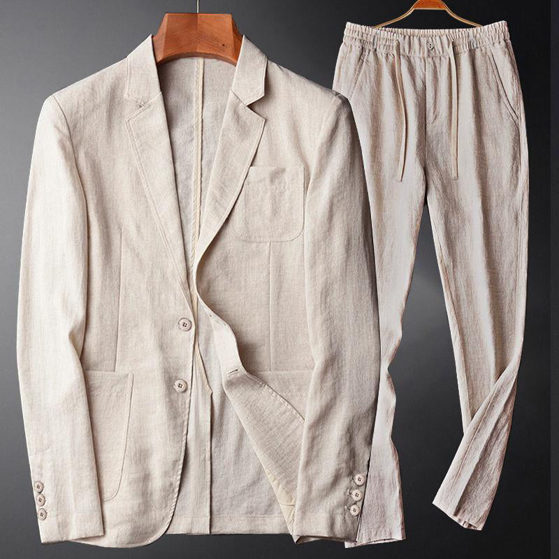 L'Harmonie Linen Duo Set by Franco Bianchi