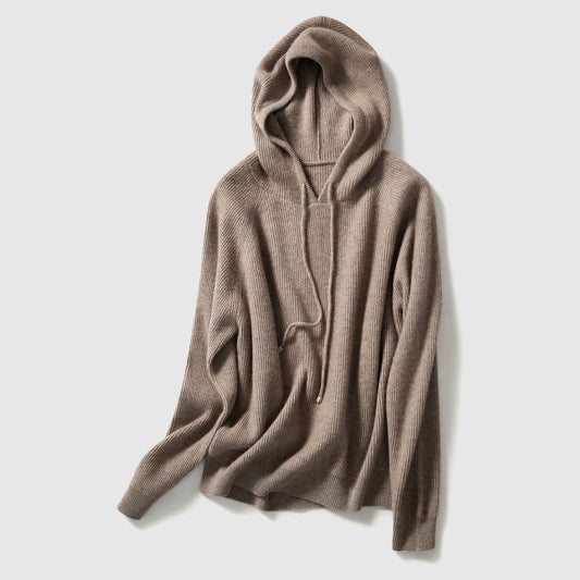 Luxury Soft Cashmere Hooded Women’s Sweater