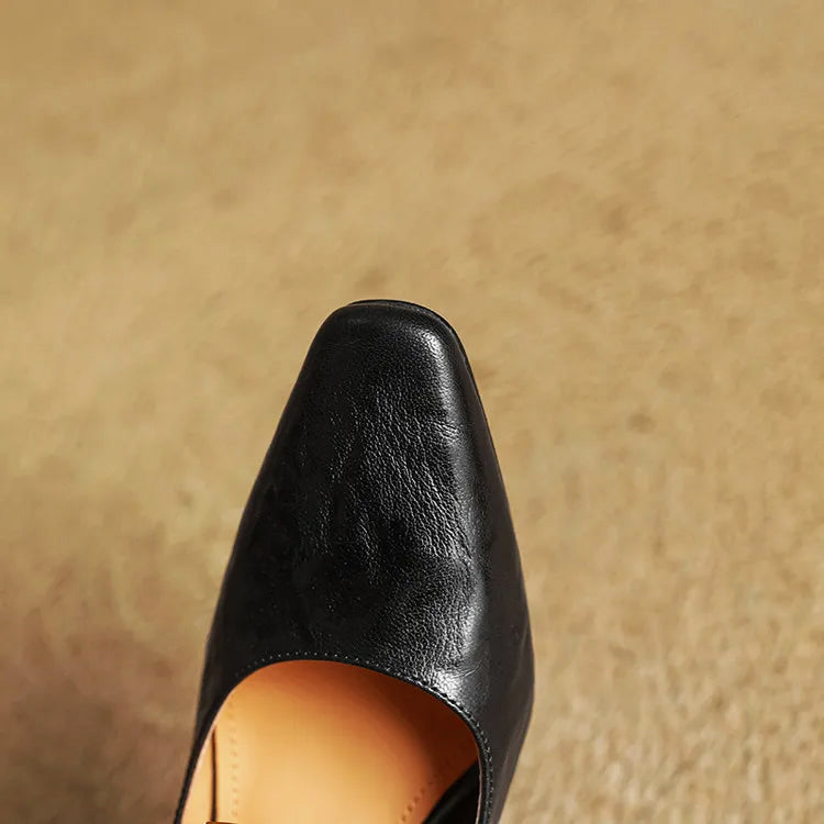 Marcelline Leather Mary Jane Heels