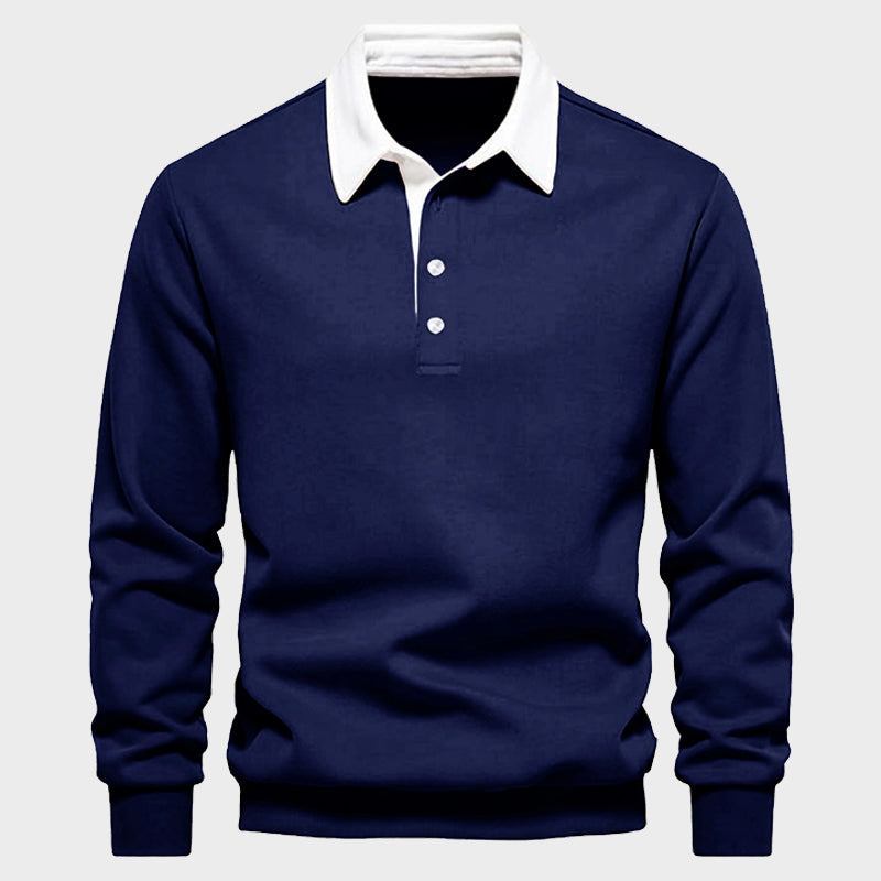 Refined Long Sleeve Polo Shirt