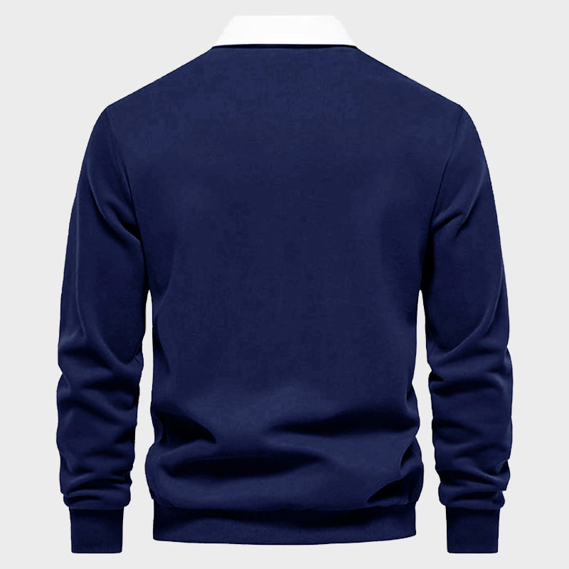 Refined Long Sleeve Polo Shirt