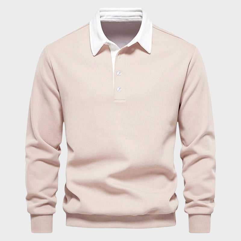 Refined Long Sleeve Polo Shirt