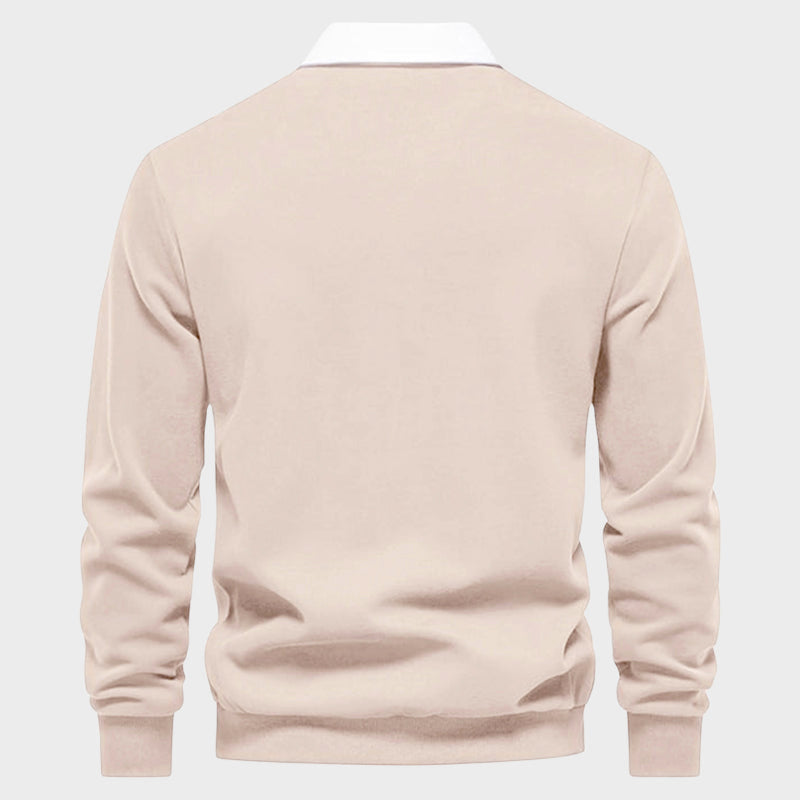 Refined Long Sleeve Polo Shirt