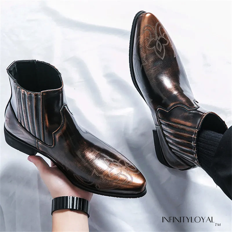 Regal Gold Chelsea Boots