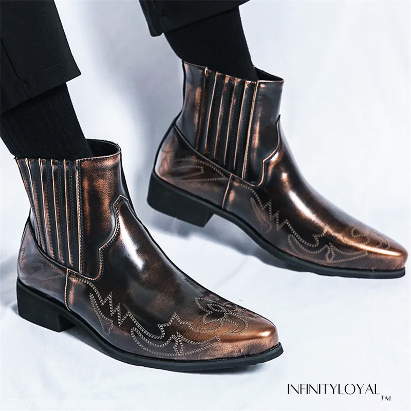 Regal Gold Chelsea Boots