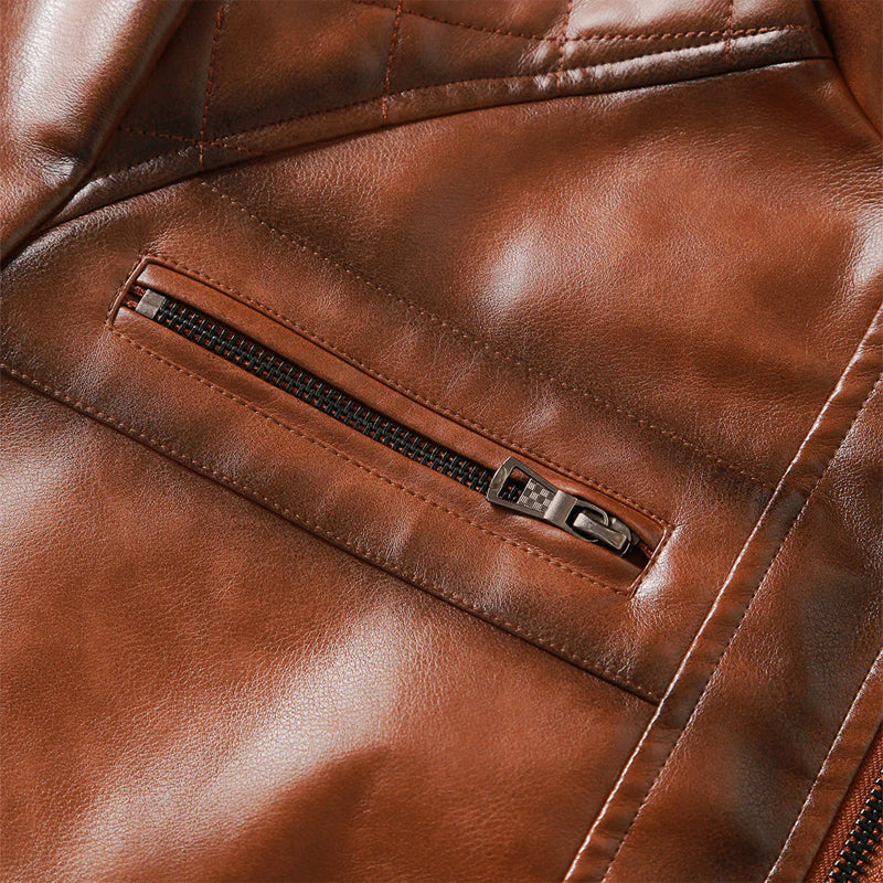 Renard Timeless Brown Leather Jacket