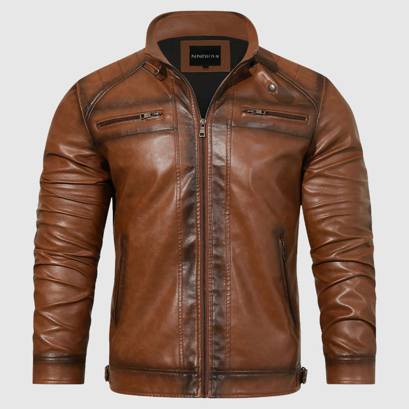 Renard Timeless Brown Leather Jacket