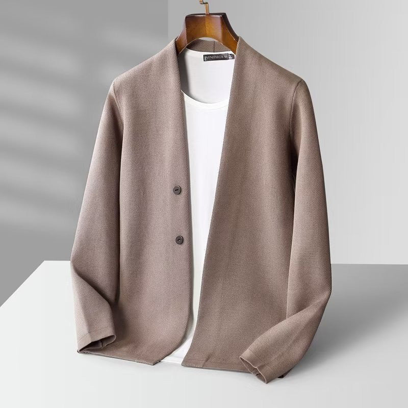 Slim-Fit Stretch Men’s Urban Style Cardigan