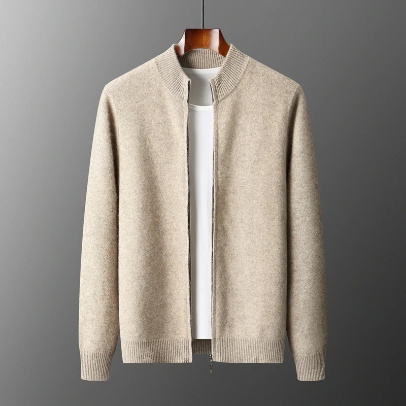 Sophisticated Cashmere Wool Men’s Cardigan