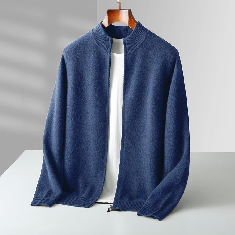 Sophisticated Cashmere Wool Men’s Cardigan