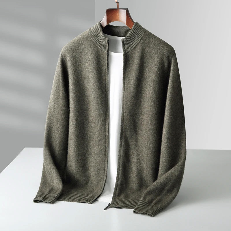 Sophisticated Cashmere Wool Men’s Cardigan