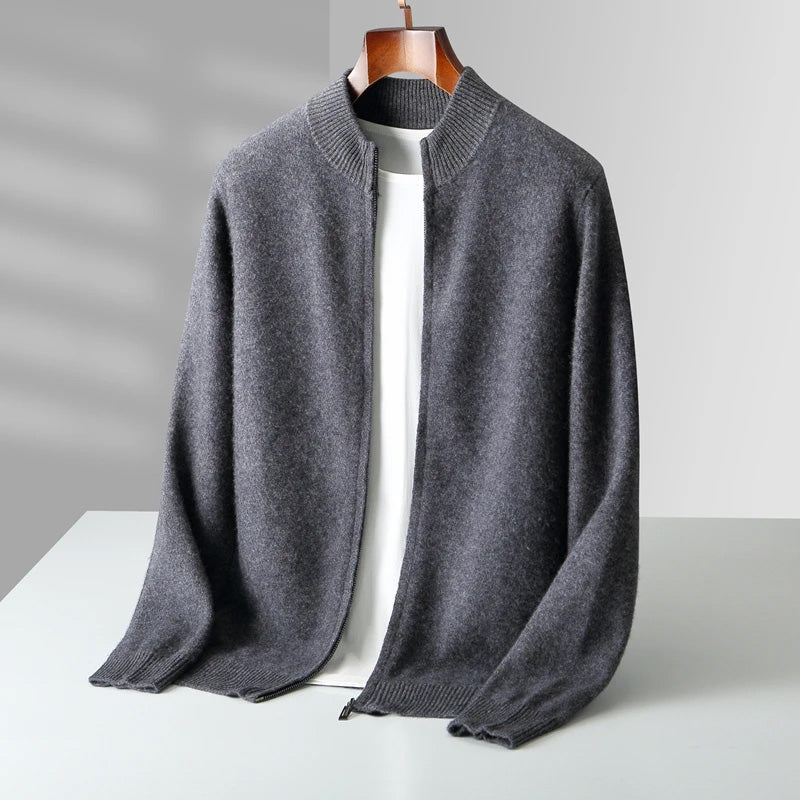 Sophisticated Cashmere Wool Men’s Cardigan