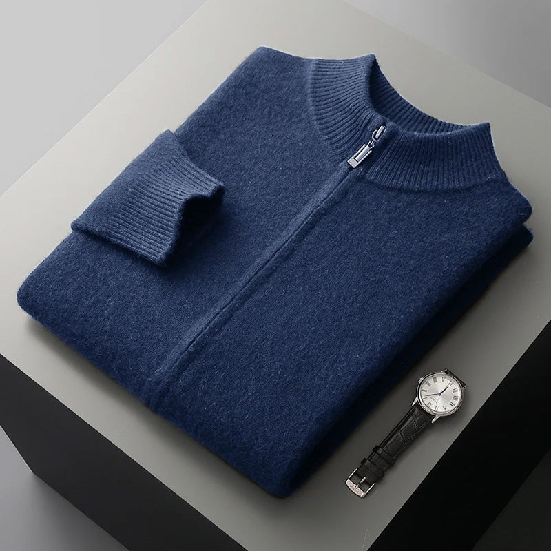Sophisticated Cashmere Wool Men’s Cardigan