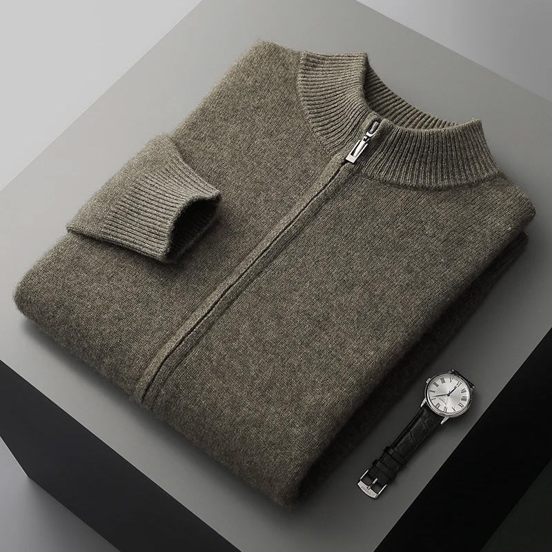 Sophisticated Cashmere Wool Men’s Cardigan