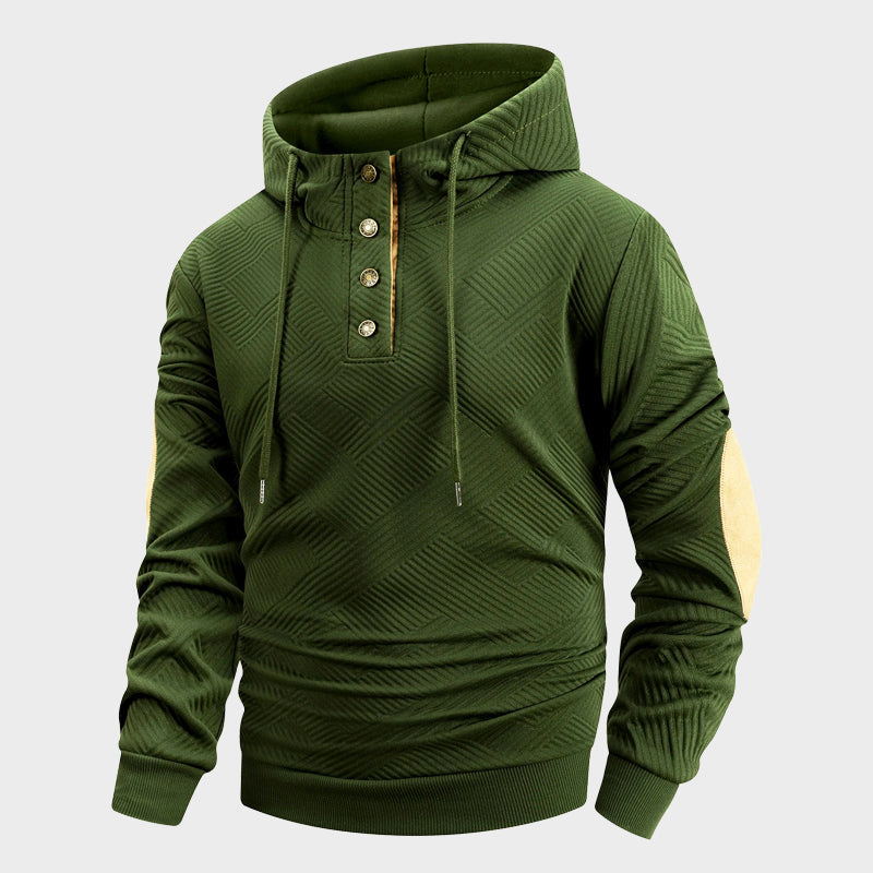 Streetform Textured ButtonUp Hoodie