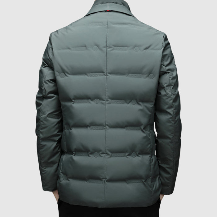 Winter Quilted Men's Blazer Jacket