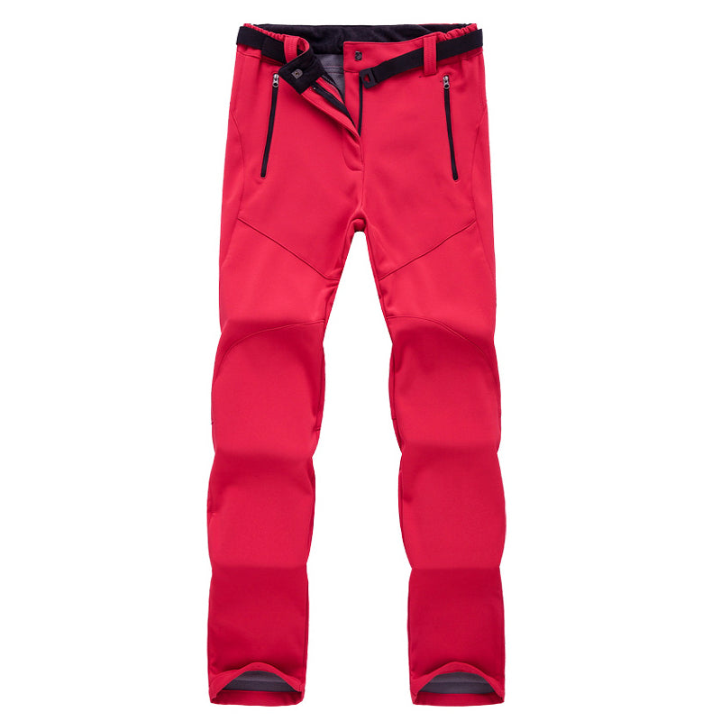 Women’s Fleece-Lined Softshell Pants for Skiing and Hiking