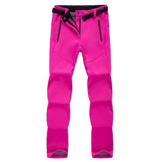 Women’s Fleece-Lined Softshell Pants for Skiing and Hiking