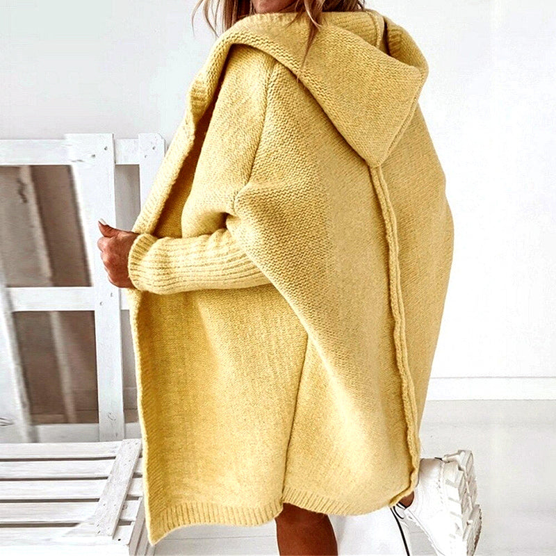 Women’s Relaxed Fit Hooded Knit Cardigan