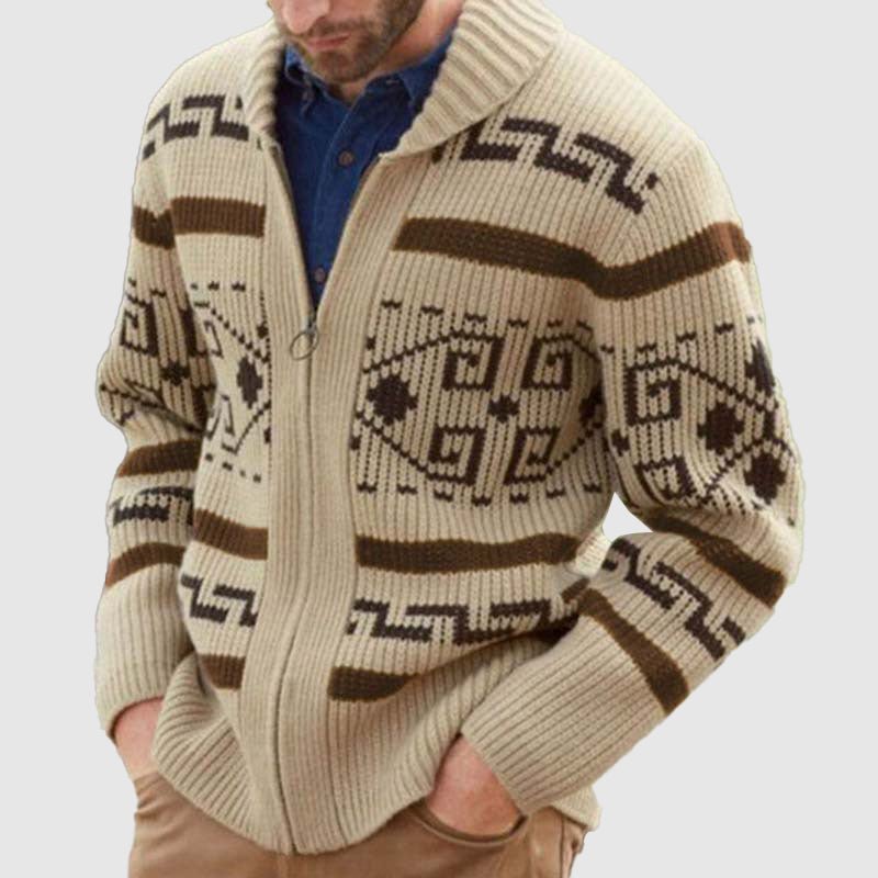 Ben Smith Jacquard Cardigan - Infinityloyal