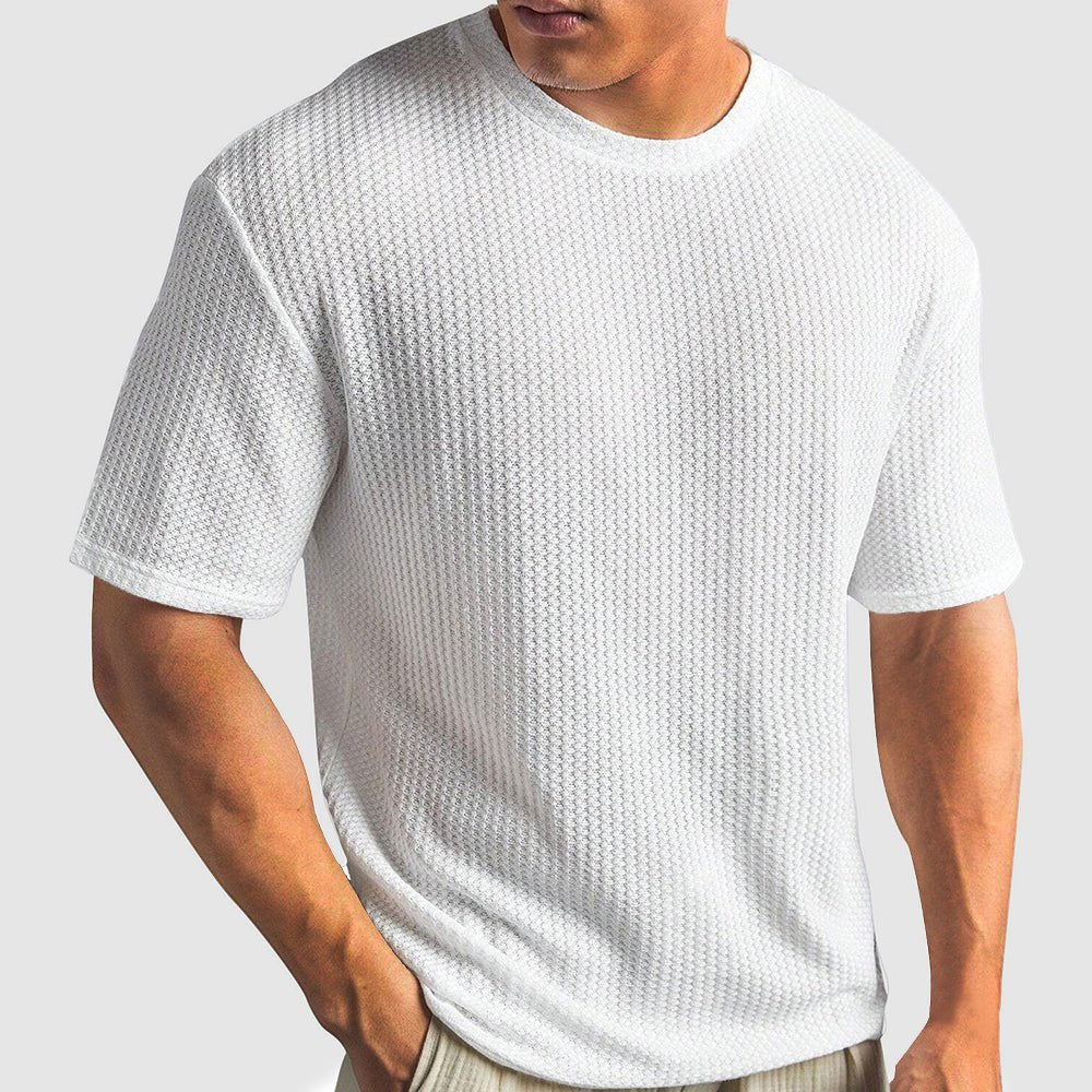 Jack Washington Casual Waffle T-shirt - Infinityloyal