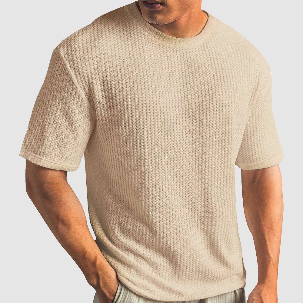 Jack Washington Casual Waffle T-shirt - Infinityloyal