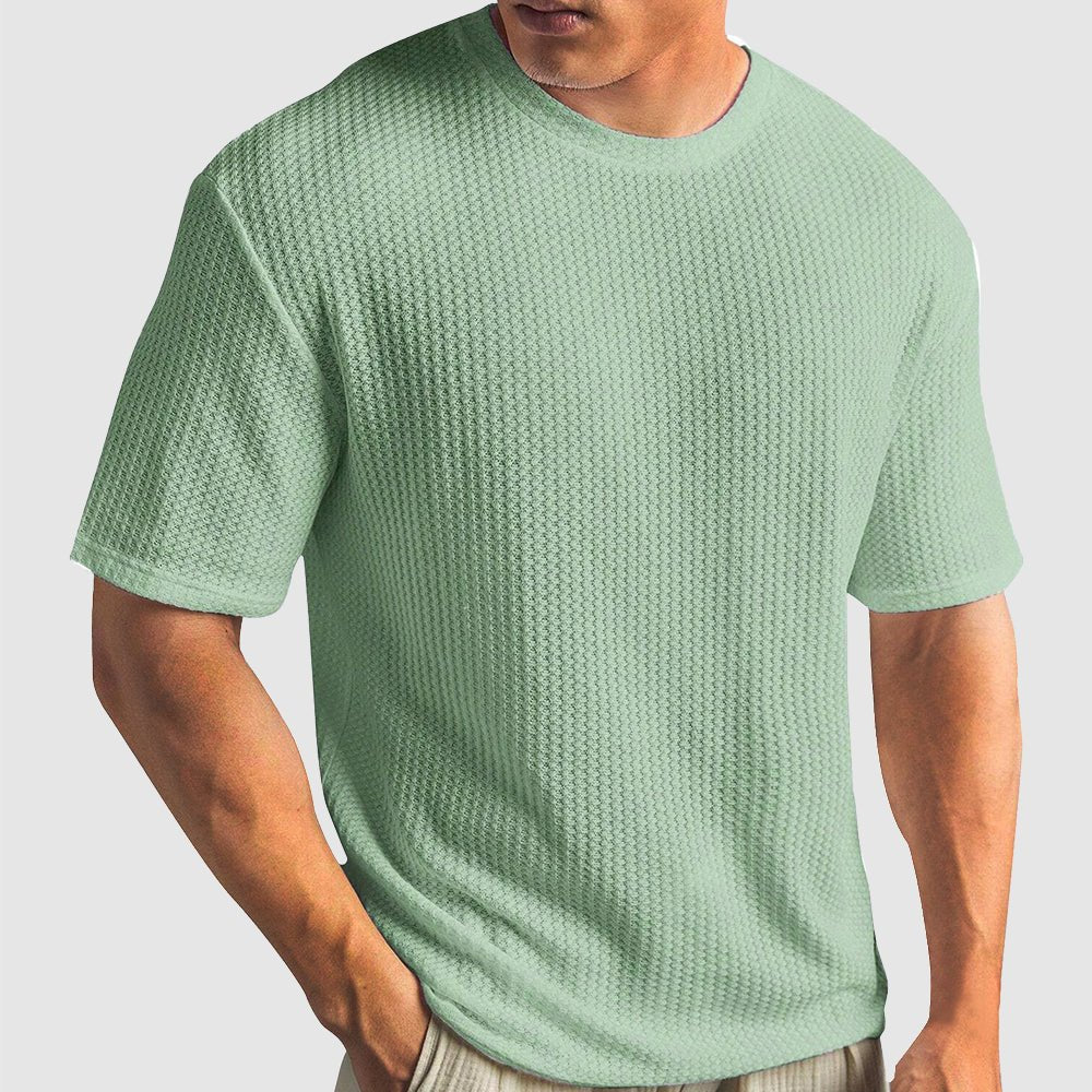 Jack Washington Casual Waffle T-shirt - Infinityloyal