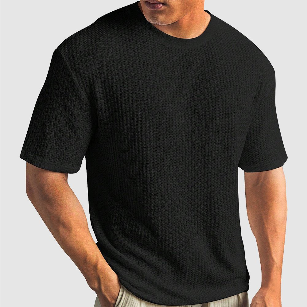 Jack Washington Casual Waffle T-shirt - Infinityloyal