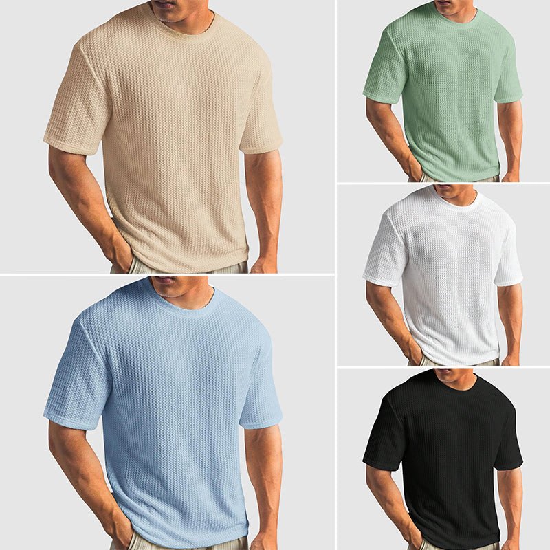 Jack Washington Casual Waffle T-shirt - Infinityloyal
