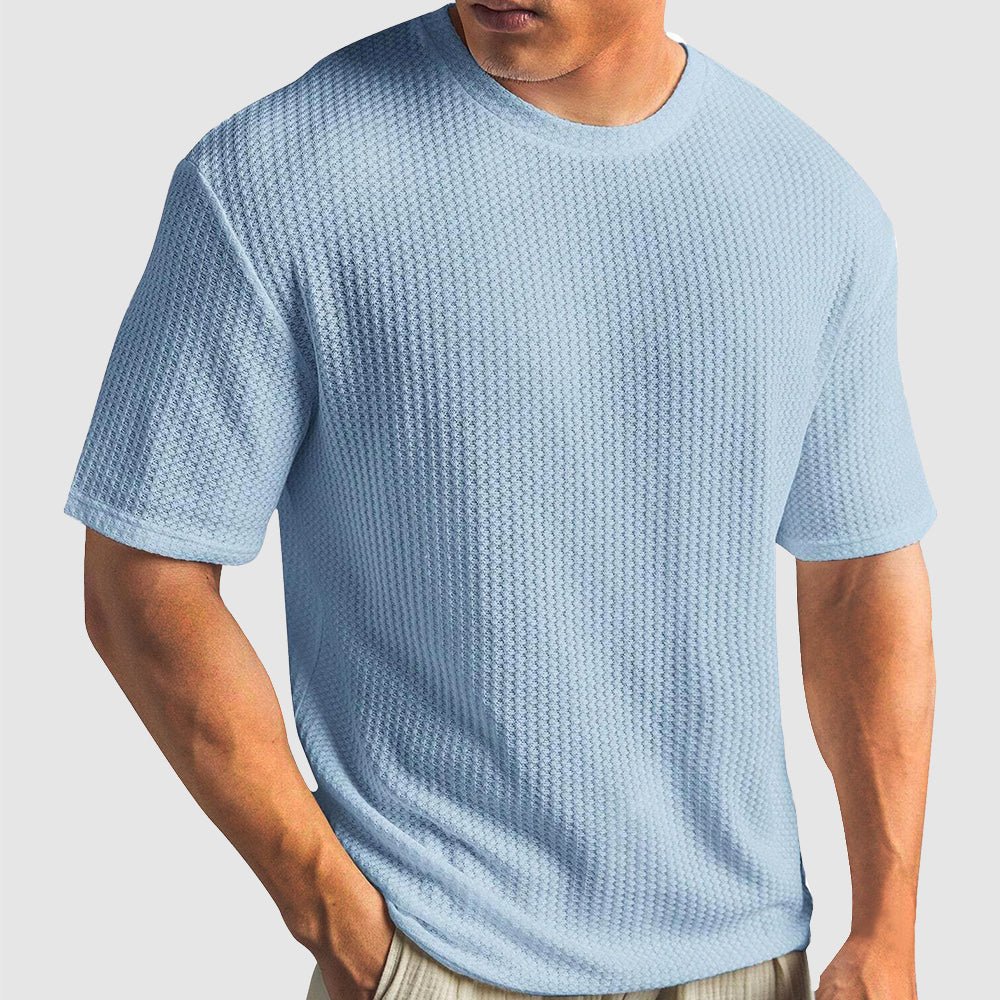 Jack Washington Casual Waffle T-shirt - Infinityloyal