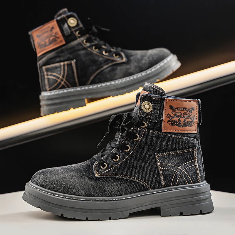 Stonewash Denim Boots - Infinityloyal