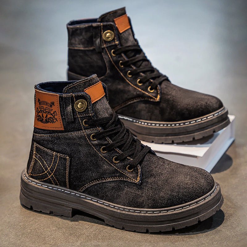 Stonewash Denim Boots - Infinityloyal