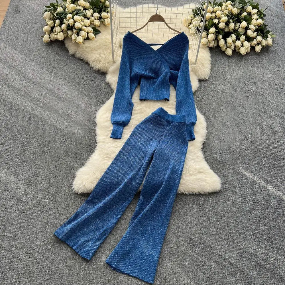 Adeline Graceful Knitted Duo Set - Infinityloyal