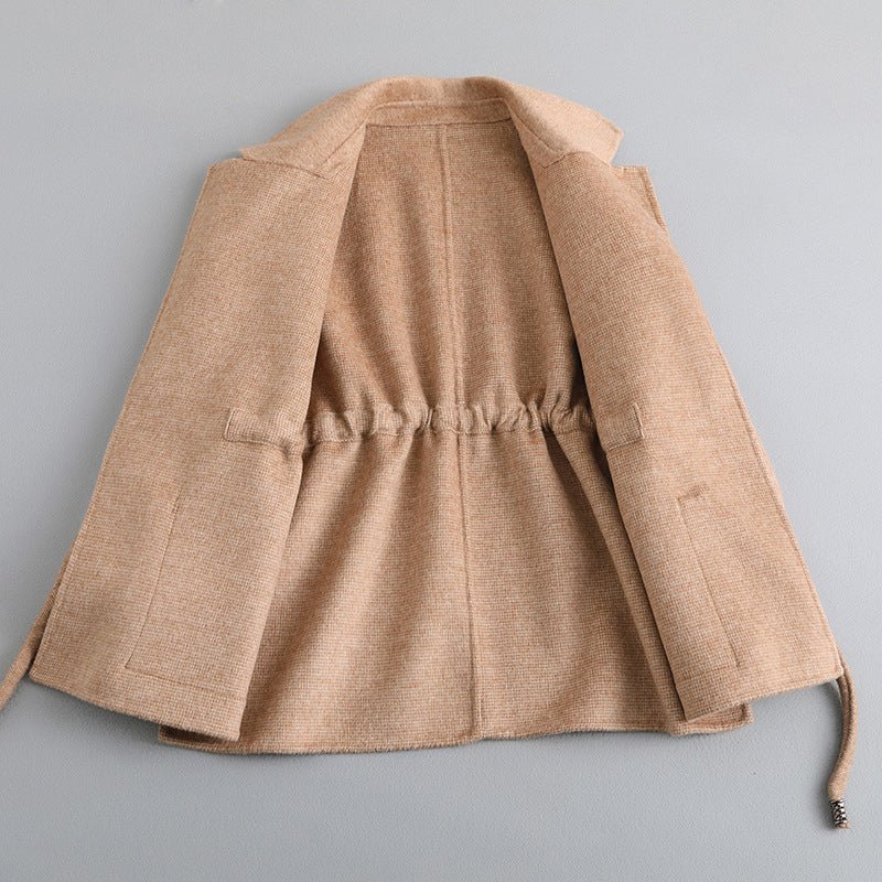 Adeline Herringbone Wool Coat - Infinityloyal