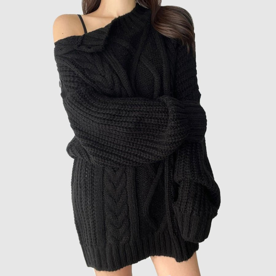 Adeline Polar Knit Wrap Sweater - Infinityloyal