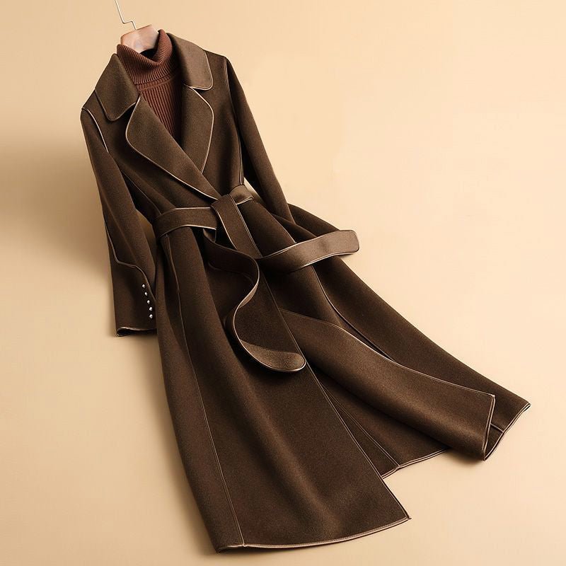Amelie Fleur Cashmere Touch Trench Coat - Infinityloyal