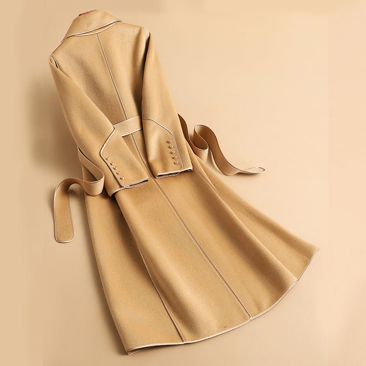 Amelie Fleur Cashmere Touch Trench Coat - Infinityloyal