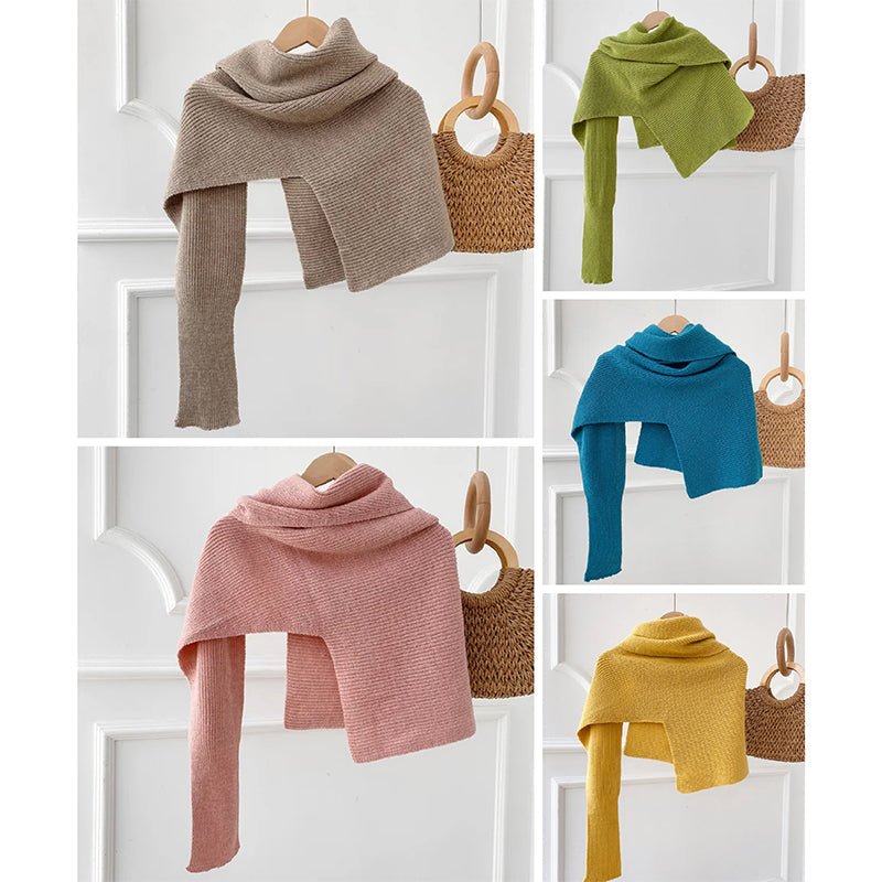 Amelie Fleur Cozy Knit Scarf - Infinityloyal